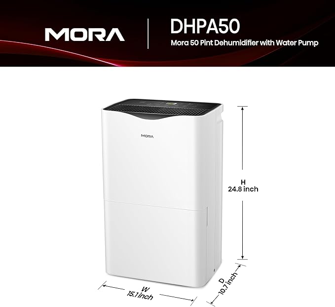Mora Portable Dehumidifier with Built-In Pump