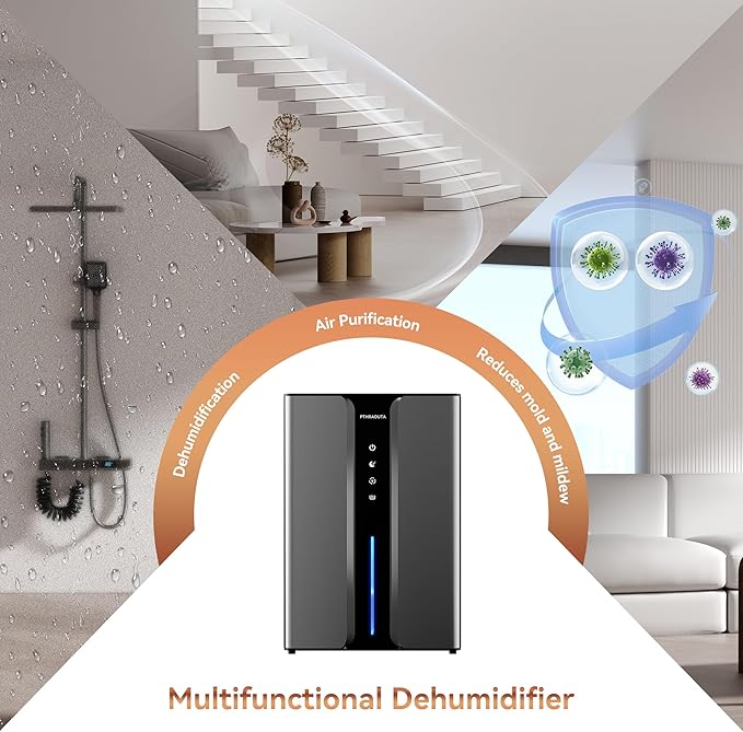 PTHRAOUTA Dual-Mode Compact Dehumidifier