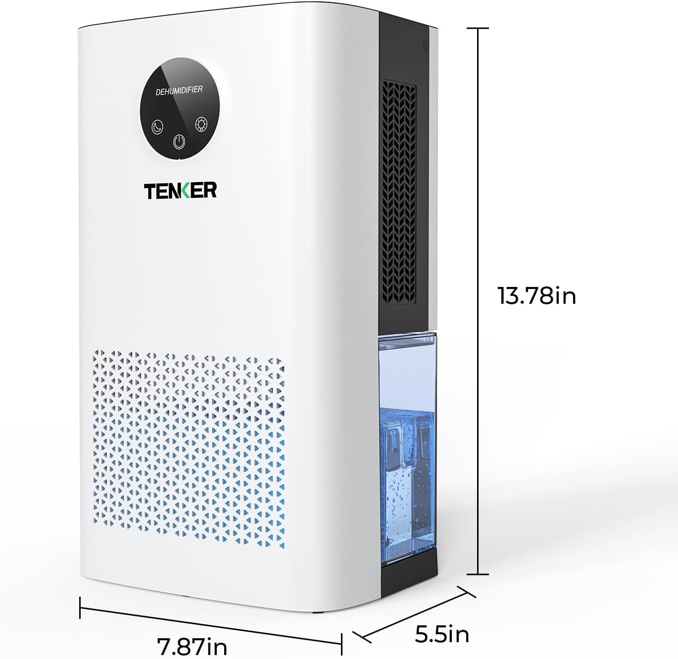 TENKER High-Capacity Compact Dehumidifier