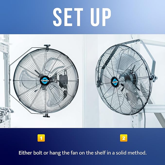 Tornado 20″ High-Velocity Industrial Wall Fan