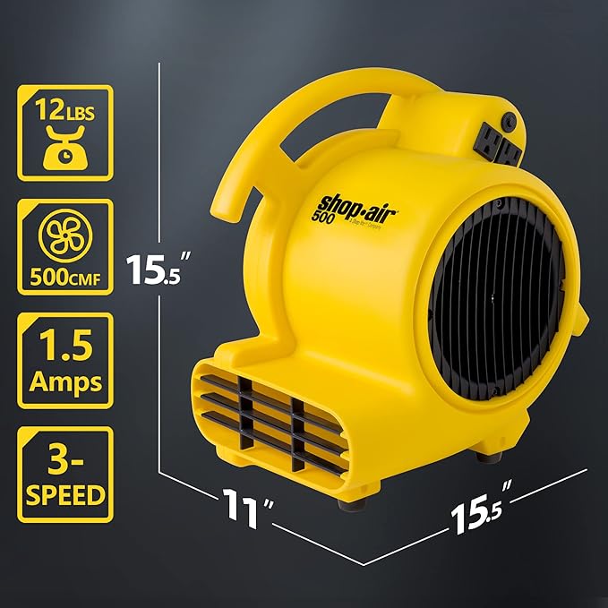Shop-Air FIRTANA-20X 20" High-Velocity Floor Fan